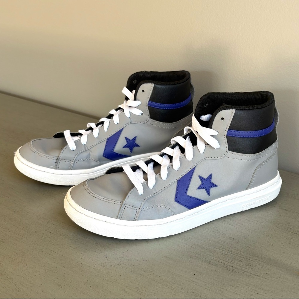 Converse Pro Blaze V2 Mid Gray Skate Sneaker Shoes Women 9.5 Classic A09511C